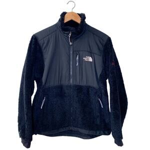 The North Face Summit Series Denali Full Zip Furry Fuzzy Jacket Black Small